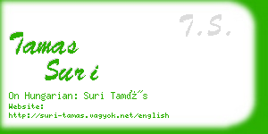 tamas suri business card